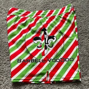 Barbell Voodoo Christmas Stripes Shorts
